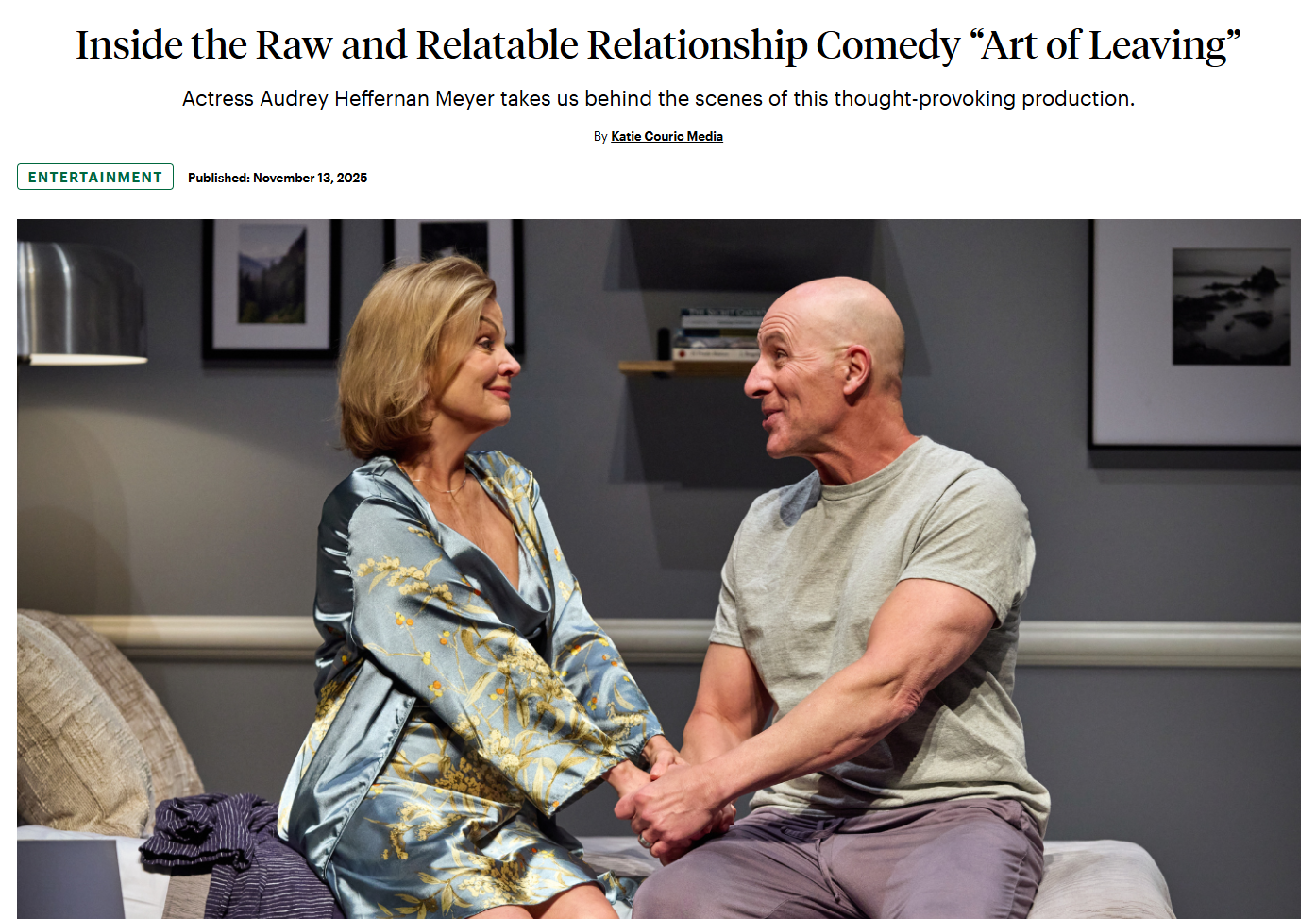 Image of Art of Leaving Katie Couric Interview article