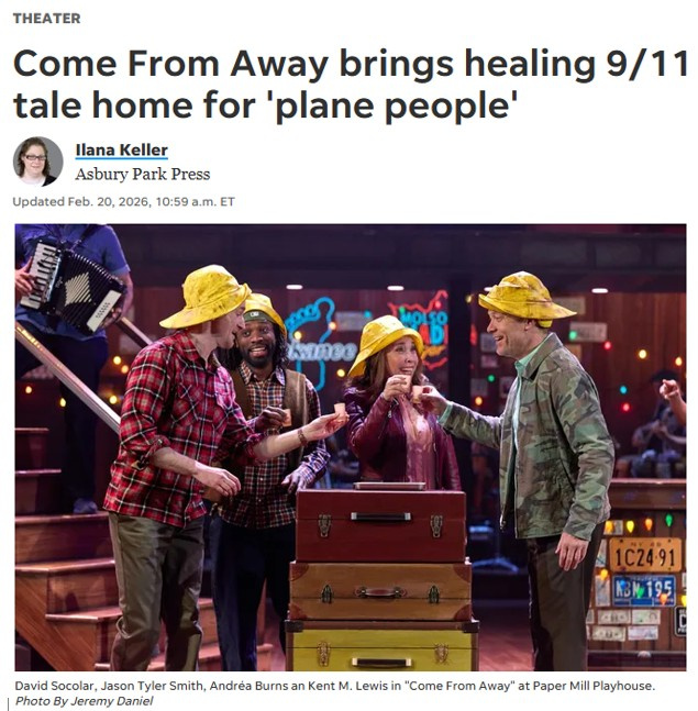 Image of Asbury Park Press: Come From Away article